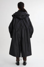 画像をギャラリービューアに読み込む, 2WAY Pin tuck Leather like Nylon Long Mods coat Black