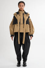画像をギャラリービューアに読み込む, 4WAY Pin tuck Nylon Short Mountain Jacket Beige