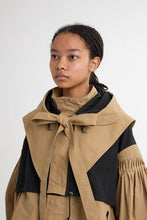 画像をギャラリービューアに読み込む, 4WAY Pin tuck Nylon Short Mountain Jacket Beige