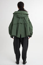 画像をギャラリービューアに読み込む, 4WAY Pin tuck Nylon Short Mountain Jacket Khaki