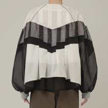 画像をギャラリービューアに読み込む, V Neck Layered Windbreaker 3Color