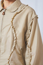 画像をギャラリービューアに読み込む, Wavy Frill Flight jacket 2colors