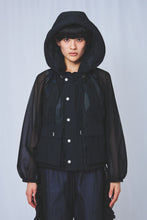 画像をギャラリービューアに読み込む, Reversible see-through Jacket Black