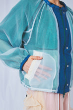 画像をギャラリービューアに読み込む, Reversible see-through Jacket Green