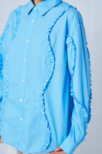 画像をギャラリービューアに読み込む, Wavy Frill Shirt 3colors