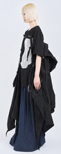画像をギャラリービューアに読み込む, ! Pre-Order ! 2Way Pin tuck Nylon Sailor Mods Coat Black