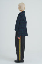 画像をギャラリービューアに読み込む, Ribbon-Tie Check Shirt Green Check