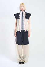 画像をギャラリービューアに読み込む, ! Pre-Order !Fringe Vest Ecru ×Navy