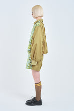 画像をギャラリービューアに読み込む, ! Pre-Order ! Paneled Frill Flight Jacket Flower