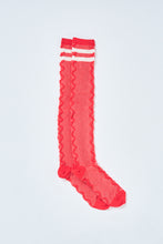 画像をギャラリービューアに読み込む, ! Pre-Order ! Striped Knee-High Socks Red