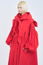 画像をギャラリービューアに読み込む, ! Pre-Order ! 2Way Pin tuck Nylon Sailor Mods Coat Red