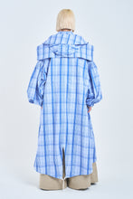 画像をギャラリービューアに読み込む, ! Pre-Order ! 2Way Pin tuck Nylon Sailor Mods Coat Blue Check