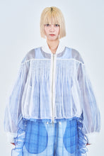 画像をギャラリービューアに読み込む, ! Pre-Order ! Reversible See-through Pin tuck MA-01 Blue Check