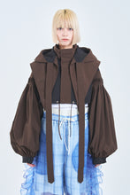画像をギャラリービューアに読み込む, ! Pre-Order ! 4Way Pin tuck Nylon Mountain Jacket Brown × Black
