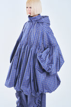 画像をギャラリービューアに読み込む, ! Pre-Order ! Pin tuck Rain Coat Blue Check