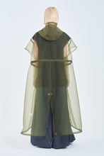 画像をギャラリービューアに読み込む, ! Pre-Order ! See-through French Sleeve Cape. Khaki