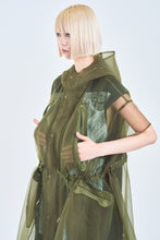 画像をギャラリービューアに読み込む, ! Pre-Order ! See-through French Sleeve Cape. Khaki