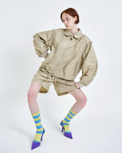 画像をギャラリービューアに読み込む, Wavy Frill Flight jacket 2colors