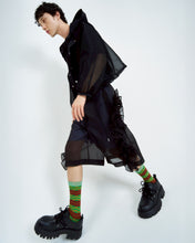 画像をギャラリービューアに読み込む, Reversible see-through Jacket Black