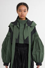 画像をギャラリービューアに読み込む, 4WAY Pin tuck Nylon Short Mountain Jacket Khaki