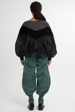 画像をギャラリービューアに読み込む, Boat Neck Layered Windbreaker Black