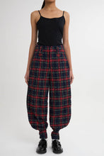 画像をギャラリービューアに読み込む, Scratch Tartan Check Bontan Pants Navy check