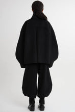 画像をギャラリービューアに読み込む, Stand Collar Rever Coat Black