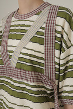 画像をギャラリービューアに読み込む, 2Way Stripe Short Tee 2Colors