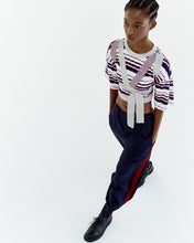 画像をギャラリービューアに読み込む, 2Way Stripe Short Tee 2Colors