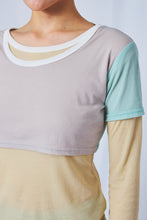 画像をギャラリービューアに読み込む, Layered jersey top 2colors