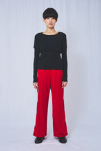 画像をギャラリービューアに読み込む, Layered jersey top 2colors