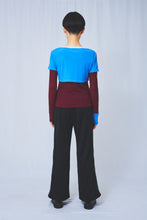 画像をギャラリービューアに読み込む, Layered jersey top 2colors