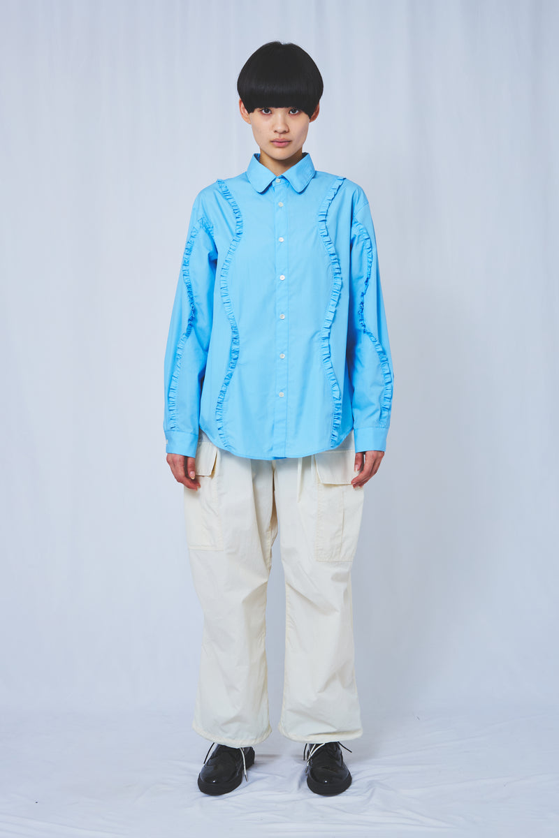 Wavy Frill Shirt 3colors – MEGMIURA