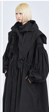画像をギャラリービューアに読み込む, ! Pre-Order ! 2Way Pin tuck Nylon Sailor Mods Coat Black