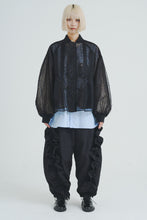 画像をギャラリービューアに読み込む, Reversible See-through Leopard Print Jacket Brown Leopard×Black