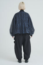 画像をギャラリービューアに読み込む, Reversible See-through Leopard Print Jacket Gray Leopard×Black