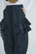 画像をギャラリービューアに読み込む, Perforated Check Pants Navy Check