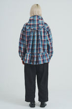画像をギャラリービューアに読み込む, Perforated Check Anorak Blue Check
