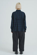 画像をギャラリービューアに読み込む, Ribbon-Tie Check Shirt Green Check
