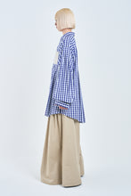 画像をギャラリービューアに読み込む, ! Pre-Order ! Pin tuck Shirt Blue Check