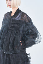 画像をギャラリービューアに読み込む, ! Pre-Order ! Reversible See-through Pin tuck MA-01 Black Check