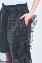 画像をギャラリービューアに読み込む, ! Pre-Order ! See-through Layered Half Pants Black Check