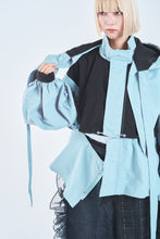 画像をギャラリービューアに読み込む, ! Pre-Order ! 4Way Pin tuck Nylon Mountain Jacket Sky × Black