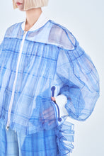 画像をギャラリービューアに読み込む, ! Pre-Order ! Reversible See-through Pin tuck MA-01 Blue Check