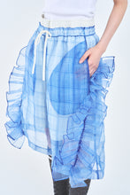 画像をギャラリービューアに読み込む, ! Pre-Order ! See-through Layered Half Pants Blue Check