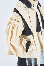 画像をギャラリービューアに読み込む, ! Pre-Order ! 4Way Pin tuck Nylon Mountain Jacket Beige × Black