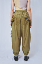 画像をギャラリービューアに読み込む, Perforated nylon Frill Pants 3colors