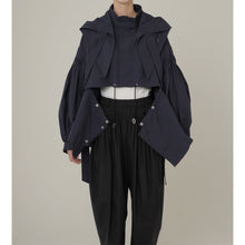 画像をギャラリービューアに読み込む, 4Way Pin tuck Nylon Short Mods coat 4Color
