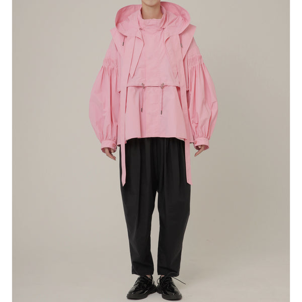 4Way Pin tuck Nylon Short Mods coat 4Color