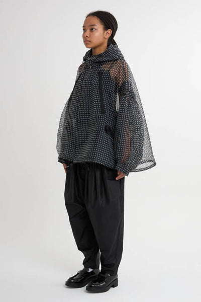 See-thorough Gingham Check Anorak Monotone Check